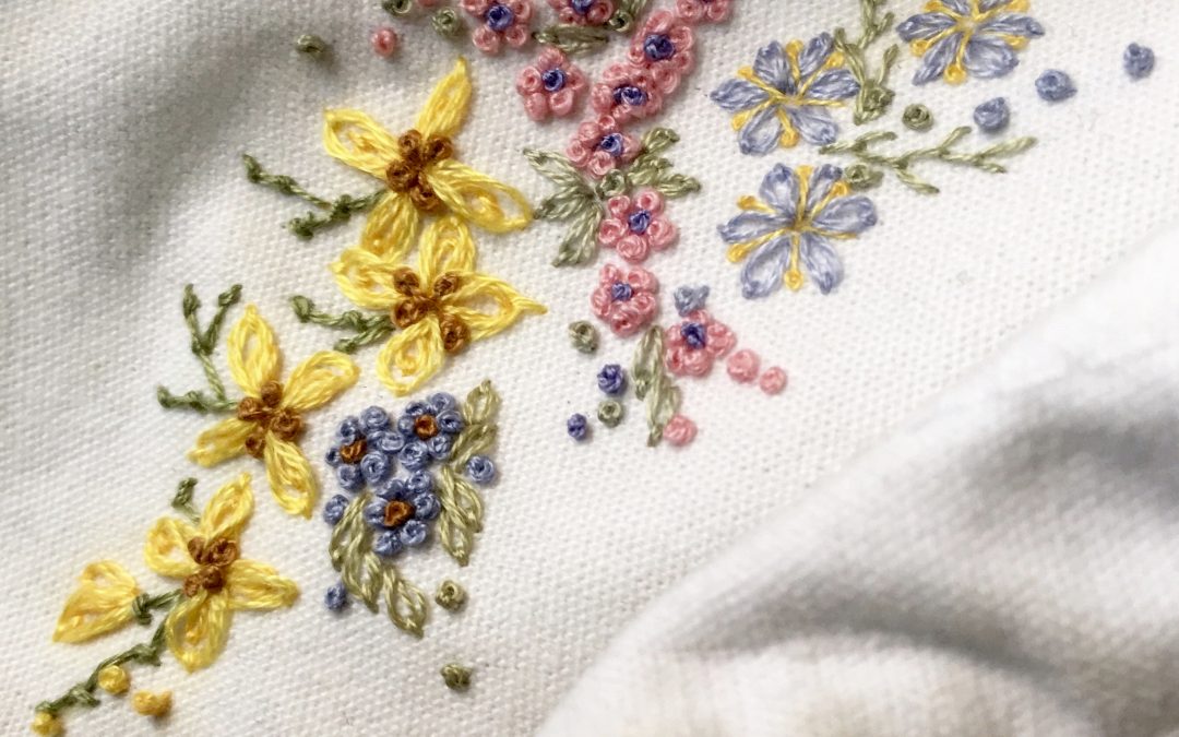 Embroidery magic on a stain Alet Gardner